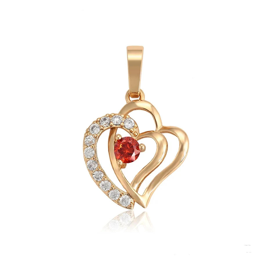 

34645 Xuping jewelry heart shaped pendant with 18k gold plated