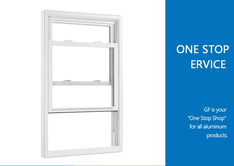 Powder Coated Aluminium Mobile Home Single Hung Top Hung Windows