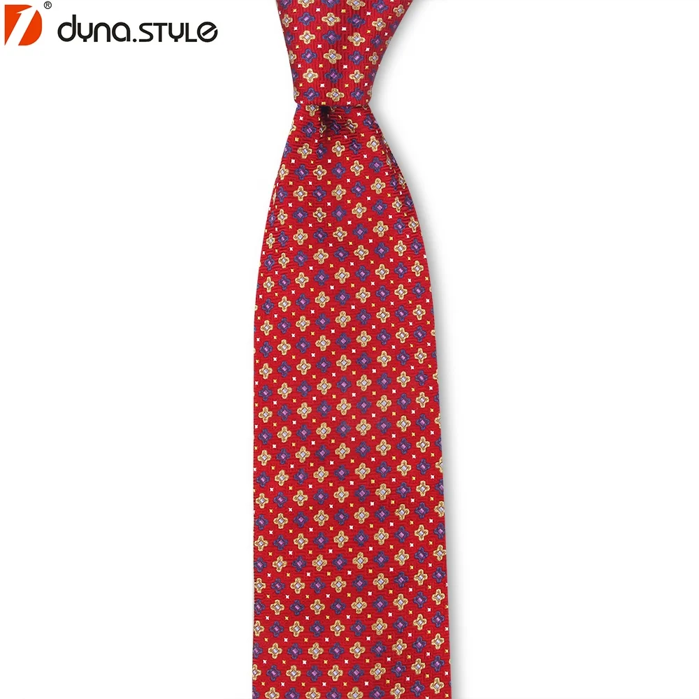 

Handmade Polka Dot Burgundy Man Tie Polyester Woven Logo Digital Printing