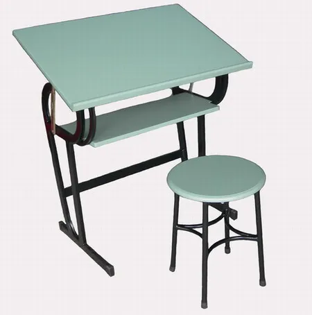 
primary school drawing table with chair set for school furniture 