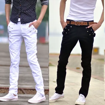 men's slim straight dress pants