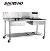 Stainless Steel Manual Chicken Breading Powder Table