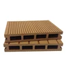Maintenance free wood pattern durable wpc composite hollow profile terrace decking