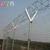 Airport Fence Welded Mesh Panel Y Shaped Post Razor Wire V Panel