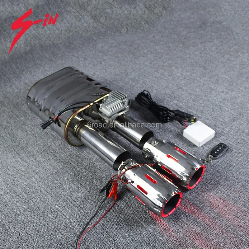 High Polished Ss304 Valvetronic Exhaust Muffler For Sports Car Loud