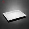 New design plastic buffet rectangular plate white melamine serving tray