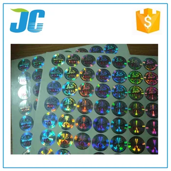 Round Security Paper Hologram Sticker For Concert Tickets - Buy ...