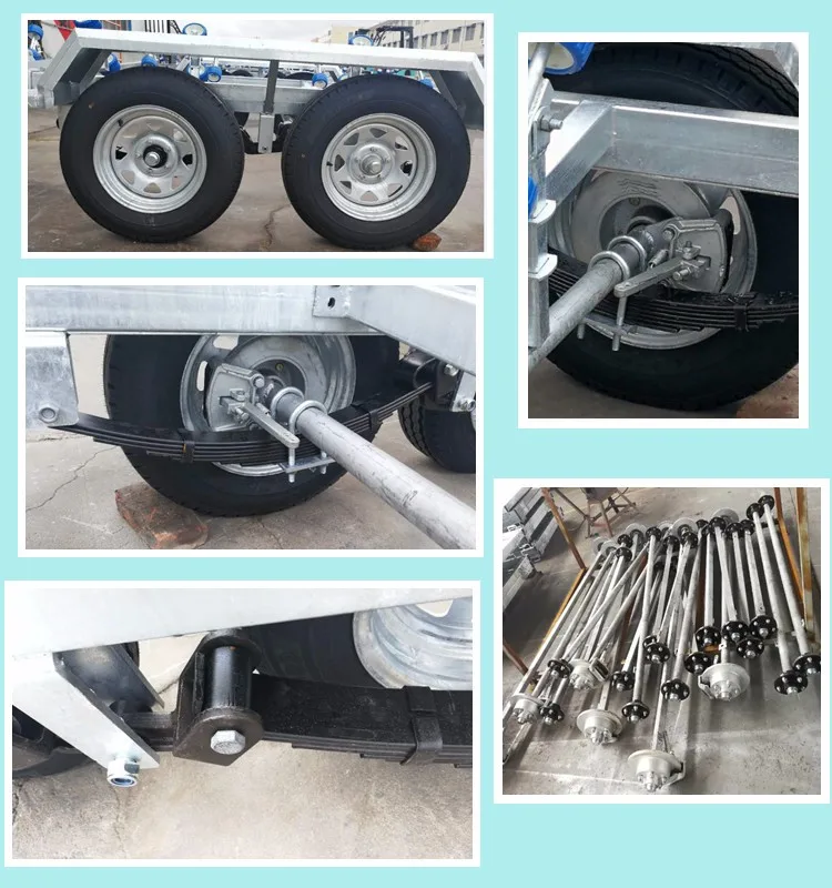 Aluminium Jet Ski Boat Trailer Parts With Galvanized Frame