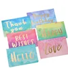 Free Sample Customized Creative Valentine's Day Birthday Blessing Thanks Greeting Post Card Invitation Wedding Stock Paper