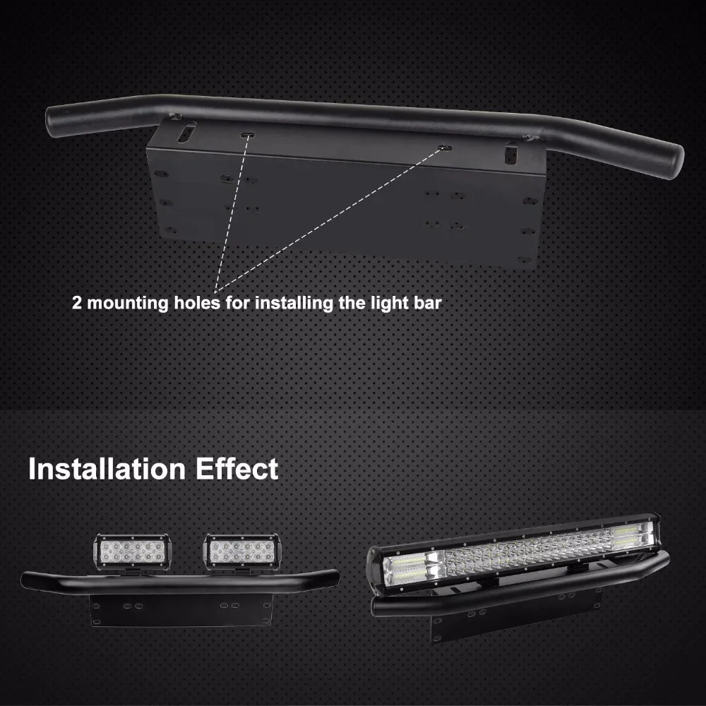 License Plate Led Mount Offroad Light Bar/ Work Light Front Bumper