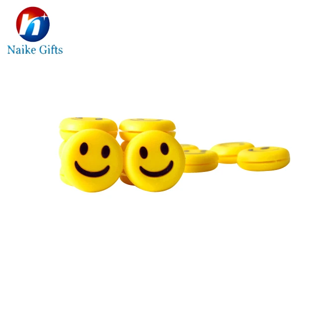 
Soft PVC cute cartoon tennis racket vibration dampeners 