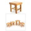 rectangle natural solid bamboo little stool for indoor living room and outer garden