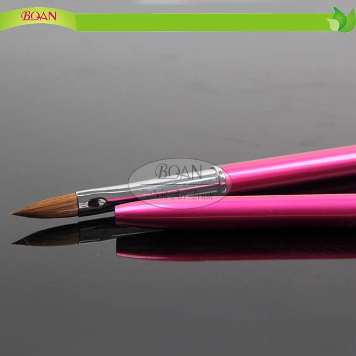 
BQAN 100% Pure Kolinsky Hair Metal Handle Salon Using 3D Art Nails Design Acrylic Nail Brush 