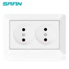 16A Russia standard double socket outlet