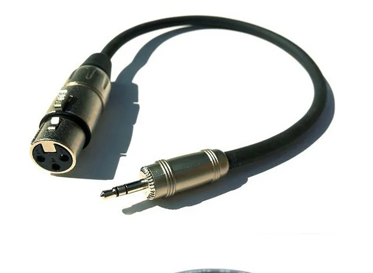 High Quality 3 Pin Xlr Male To 3.5mm Mini Stereo Jack Female Audio Xlr ...