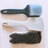 Factory Price Fast Shipping Comfortable Handle Horse Hair / PP Bristles Scrub Carpet Brush for Cleaning Car Leather Wheel Tire