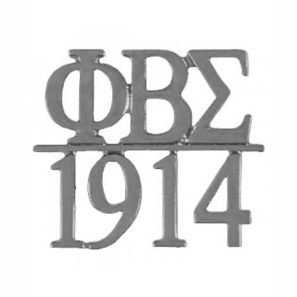 

China Greek Manufacture Greek Letter Faternity Phi Beta Sigma 1914 Lapel Pin, Picture