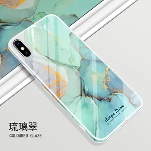 Colourful Patterned Glass Phone Case iPhone X XS XR Max