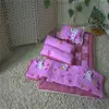 Fashion design cotton material patchwork baby 5 Sets Quilt