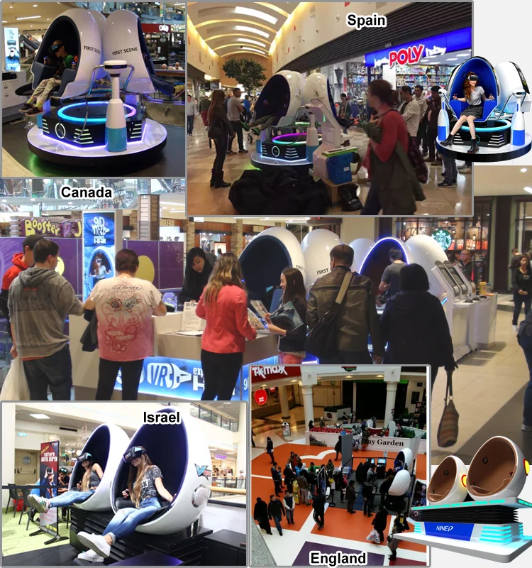 Interactive Game 3Dof Electric Dynamic Virtual Reality 9D VR Simulator Arcade Games Machines