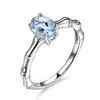 SWTR1280 Simple bamboo joint rings,blue diamond ring,wedding ring