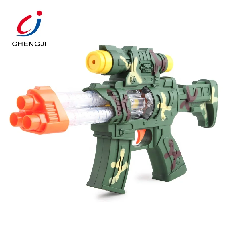 Wholesale Plastic Shooting Gun Flashing Music Electric Toy Gun With