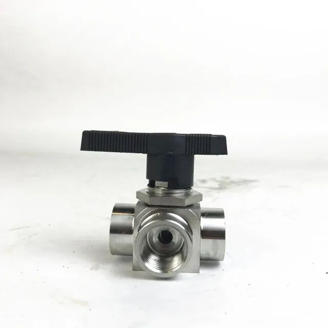 Stainless steel SS welding 3 way ball valve