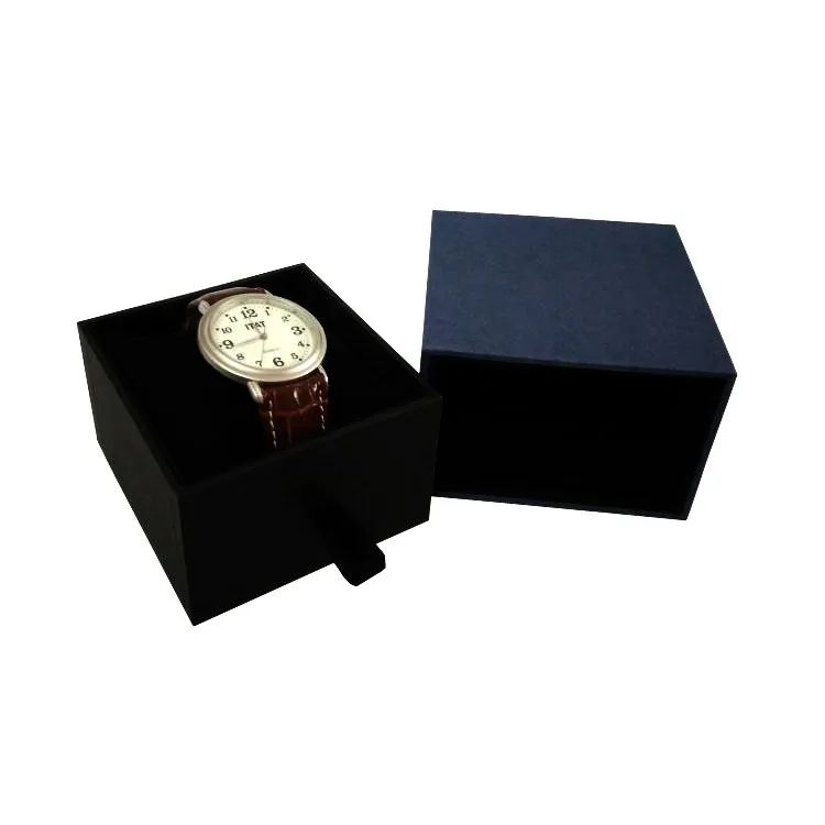 

Recyclable Custom Logo Paper Drawer Watch Gift Box With Pillow, Customized color