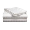 wholesale/hotel 100% cotton sateen bed sheet / satin stripe bed sheet set