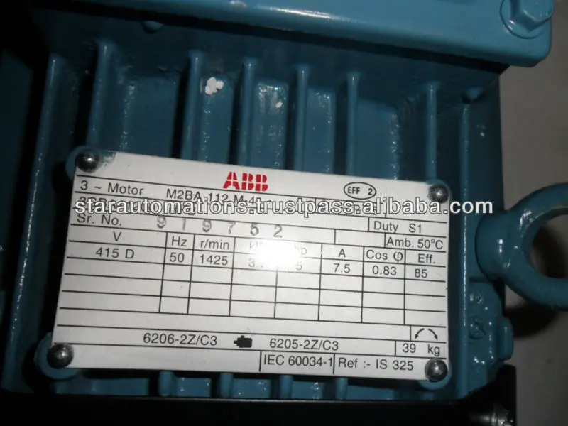 ABB Motor Nameplate