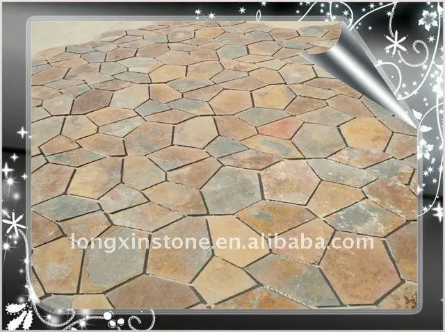 Sgs Meshed Slate Floor Paving Tiles Buy Floor Tile Designs