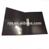 High quality durable pp hard plastic doucment clip file folder with slip pocket