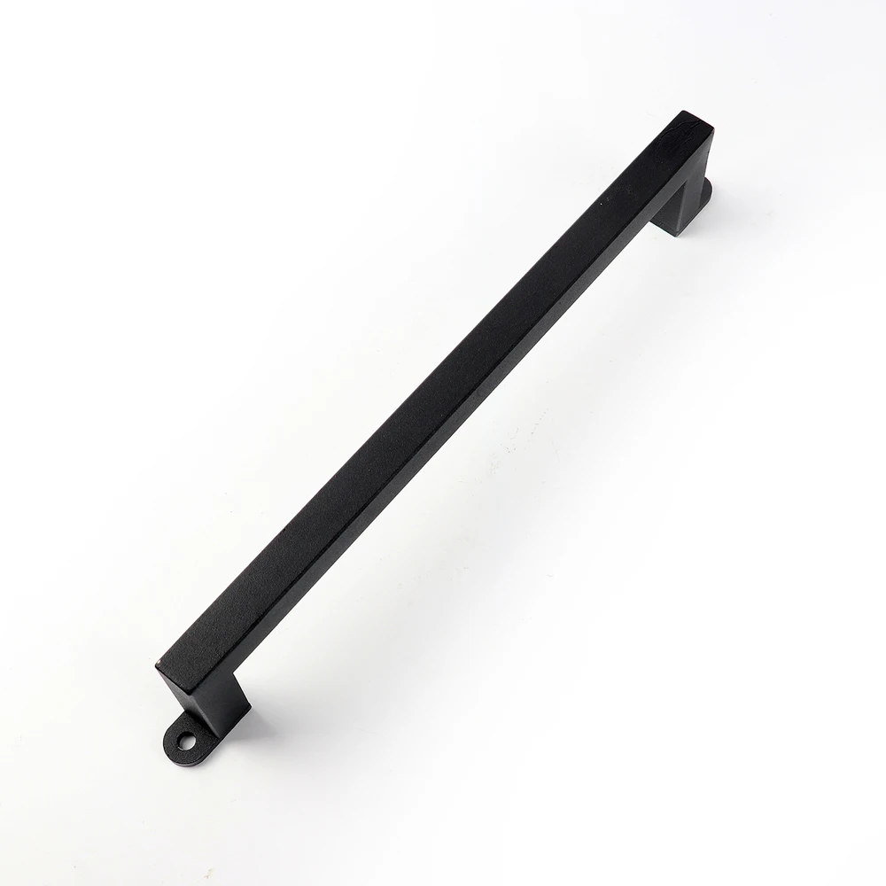 2019 Black Steel Powder Coated Barn Door Pull Handle Rectangular Door