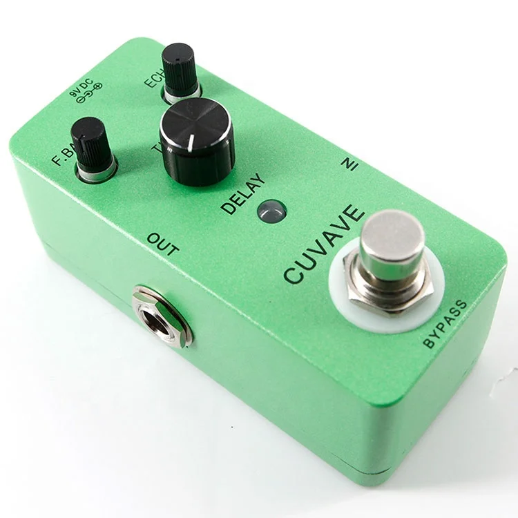 

Factory price newest bass Classic Delay effect multi guitar effects pedal Direct, Green