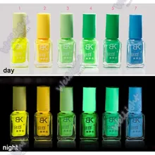 2015 Hot sale 1 pcs The series of 20 color BK 7ml Fluorescent Non toxic Nail