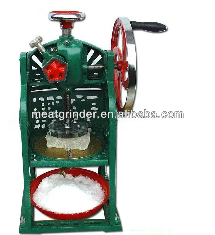 Máquina de fabricación de cono de nieve Trituradora de hielo manual Manivela portátil Máquina de trituración de hielo manual Máquina de fabricación de cono de nieve Máquina de cocina doméstica 