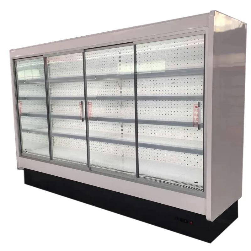 sliding door display fridge