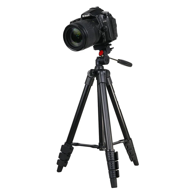 Fotopro traveler camera tripod with pan head,adpter,quick release plate and bag