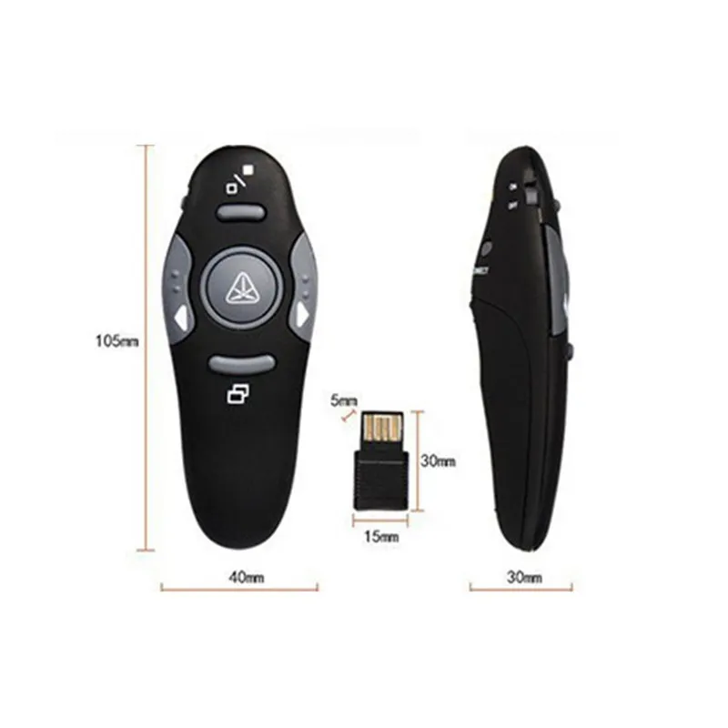 

2.4 GHz Wireless Remote Red Laser Pointer Presenter Pointers Pen USB RF Remote Control PPT Powerpoint Presentation P0188