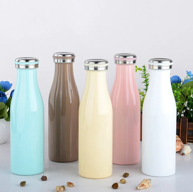 BPA free double wall stainless steel travel mug new design stainless steel water bottle/ milk bottles