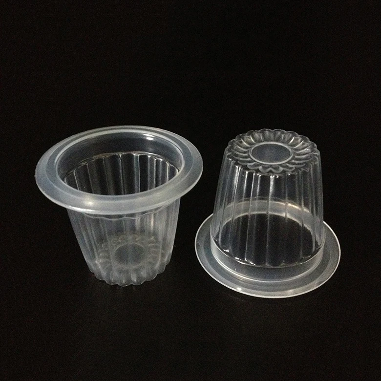 中国制造商 pp 塑料透明一次性果冻杯