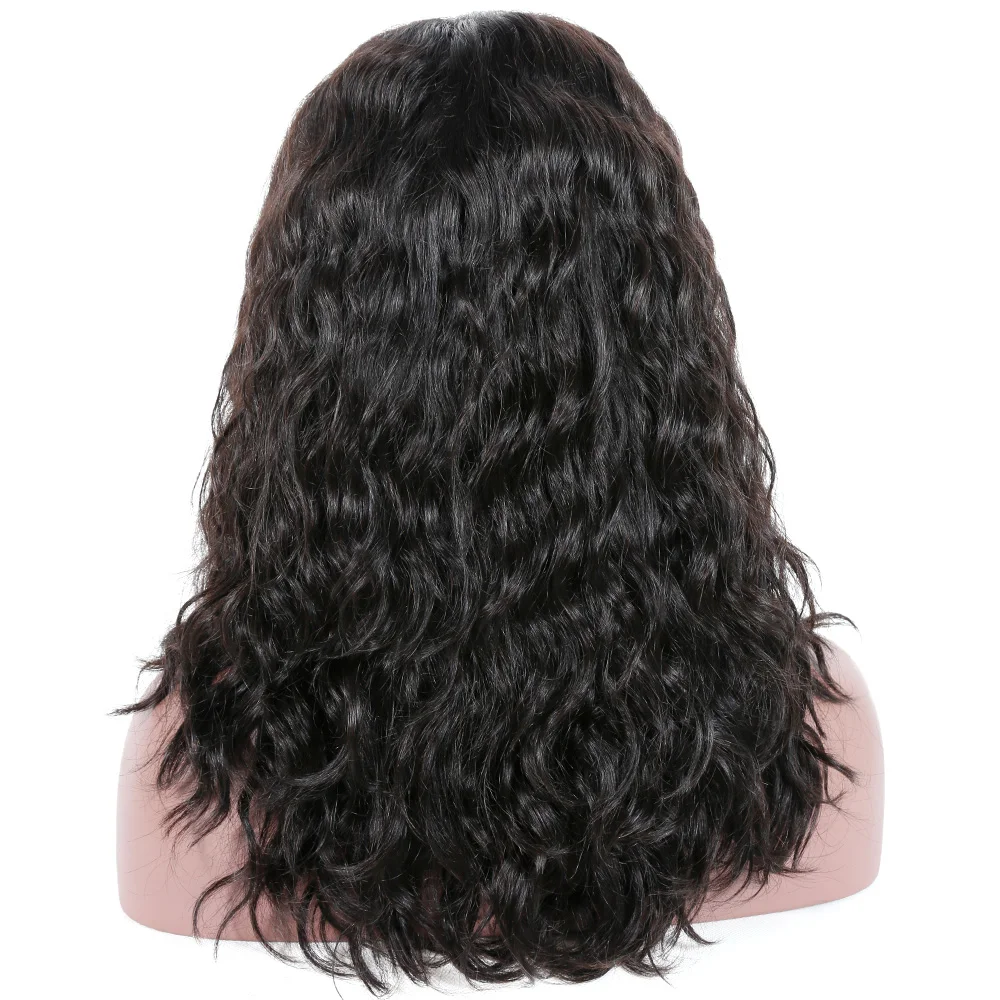 

highest quality double drawn virgin hair front lace wig human hair