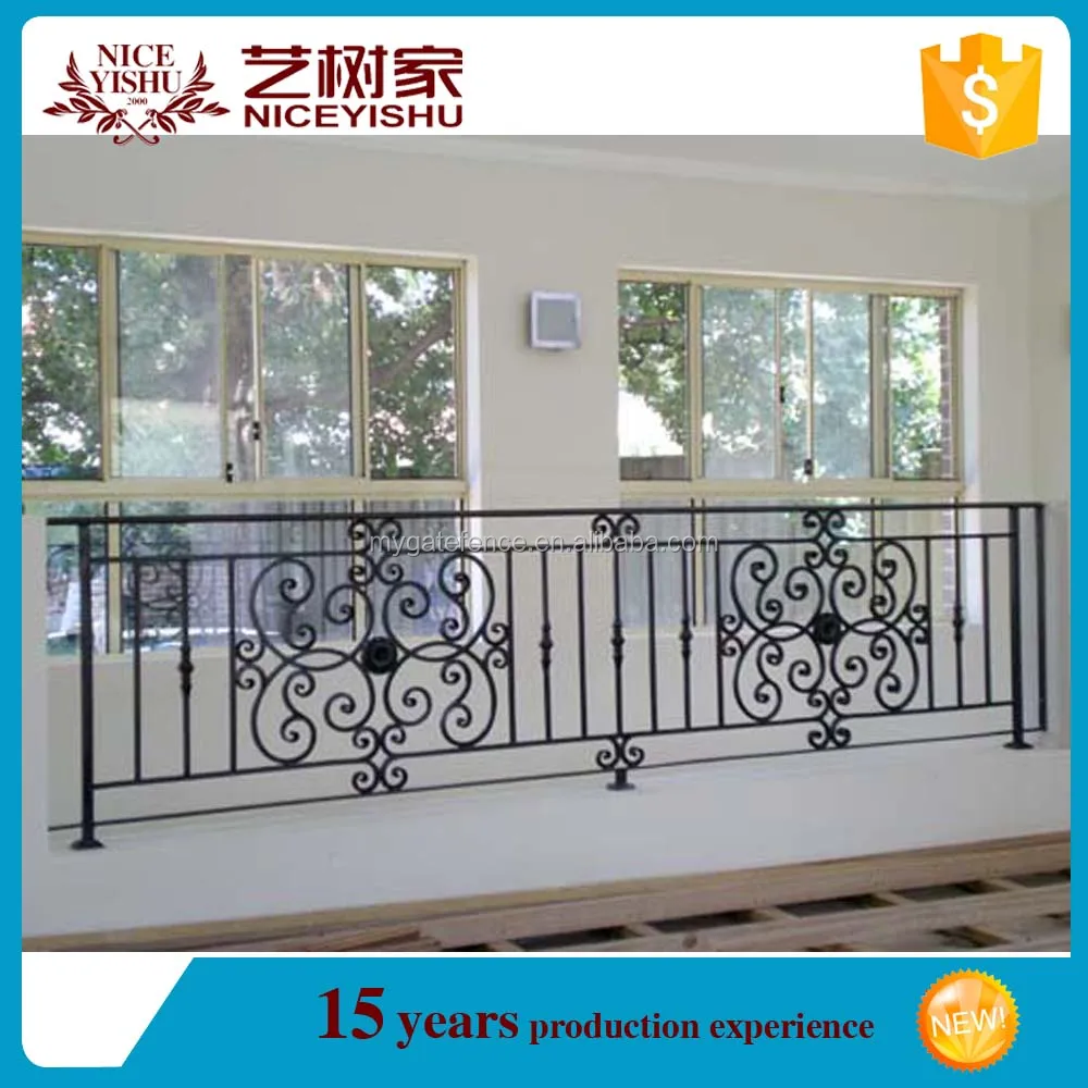 2016 hot koop eenvoudige goedkope moderne beton balkon glas panel ...