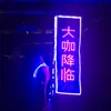 advertising luminous led backpack flag banner with rechargeable battery for Night Club Bar Lounge Party