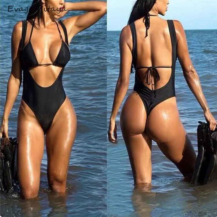 

Chinese factory dropshipping 2018 new hot in instagram Standard US size cut out high cut swimwear from china, As picture