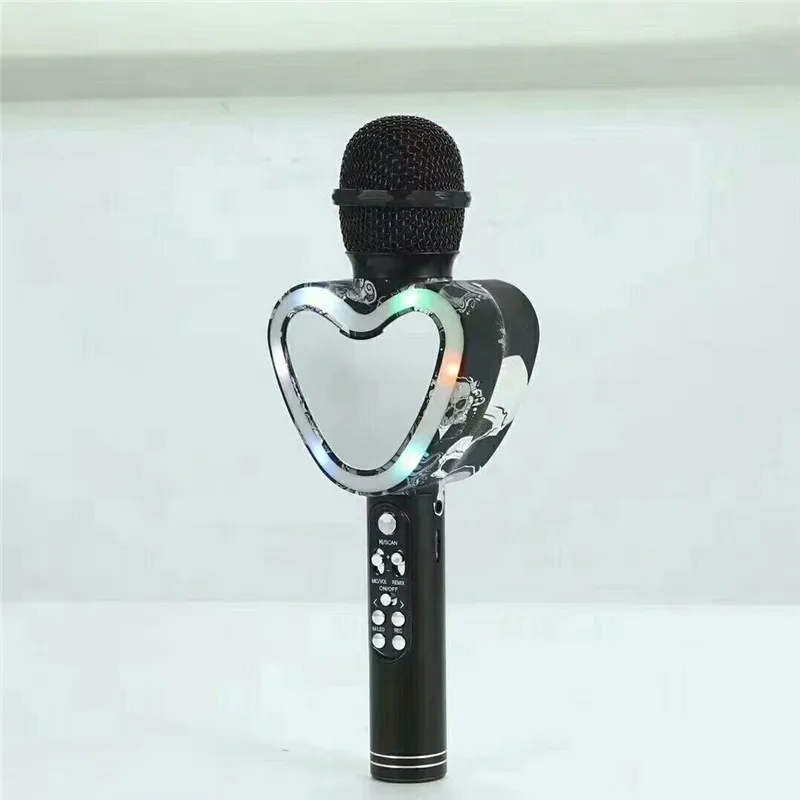 Mikrofon Handheld Wireless Karaoke Microphone With Fm Radio Mic Speaker