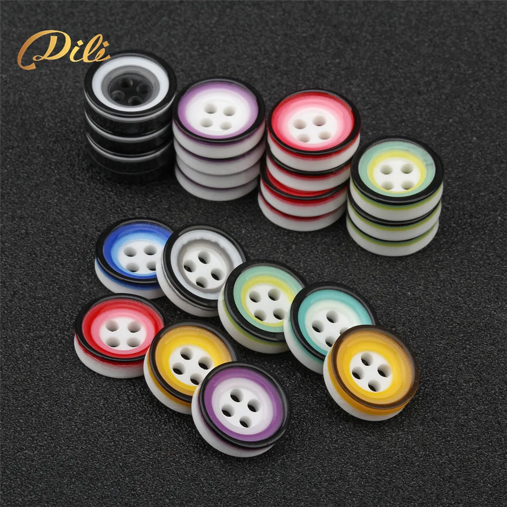 

12mm Diameter Resin 4 holes Buttons for Clothing T-shirt Buttons button with logo