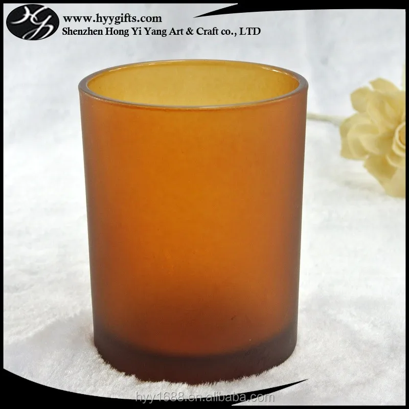 Wholesale 300ml Matte Amber Glass Candle Vessels Buy Bronze Cooking