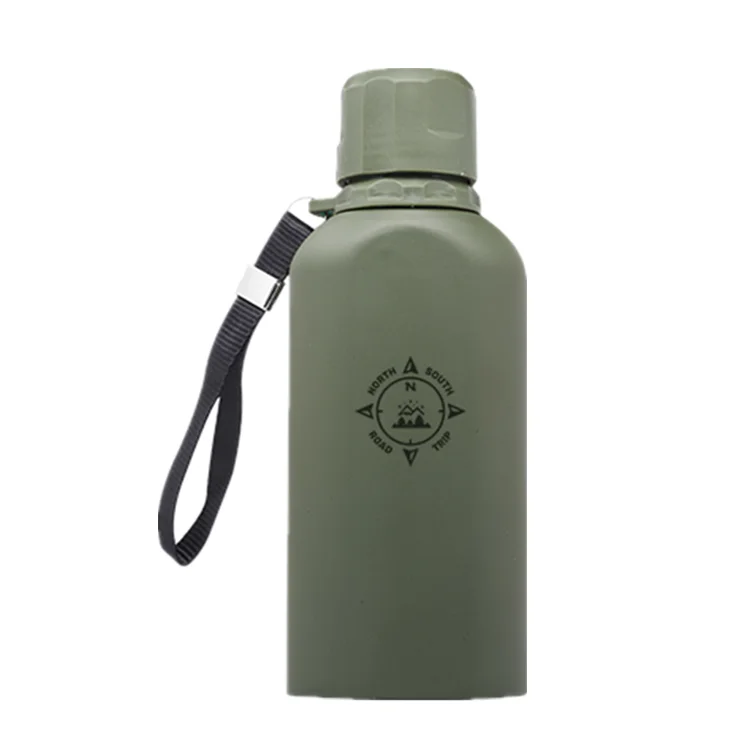 Wholesale Thermal Army Green Travel Water Bottle 750ml Stainless Steel ...