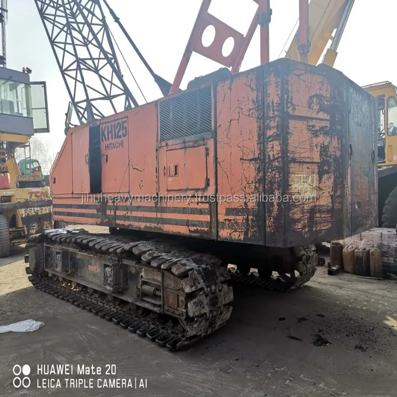 Used Hitachi Kh125 Lattice Boom Crawler Crane 30t Second Hand Crane ...